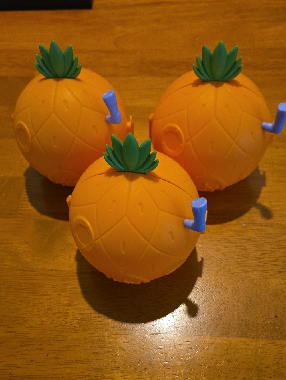 Set Of 3 Spongebob Squarepants MGA Make It Mini Pineapple Containers ONLY